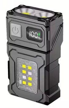 Універсальний міні-ліхтар UniLight DC08 COB+LED, акумулятор 1200 mAh, магніт, кліпса, IP45 1775714207 фото