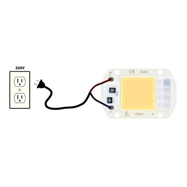Світлодіод COB led 20w 220v білий холодний 6000K 1700064892 фото