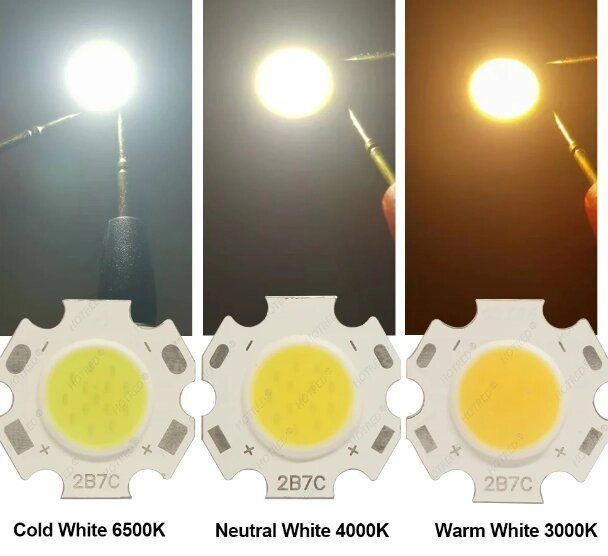 Надяскравий світлодіод COB на підкладці d=20мм led 3w 9-12v білий теплий 1634173861 фото