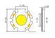 Надяскравий світлодіод COB на підкладці d=20мм led 3w 9-12v білий теплий 1634173861 фото 4