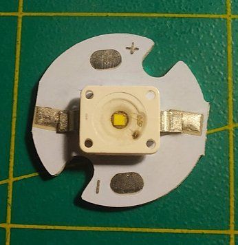 Надяскравий світлодіод OSRAM на підкладці d=16мм led 3w 2.8-3.6v білий денний 1635038212 фото