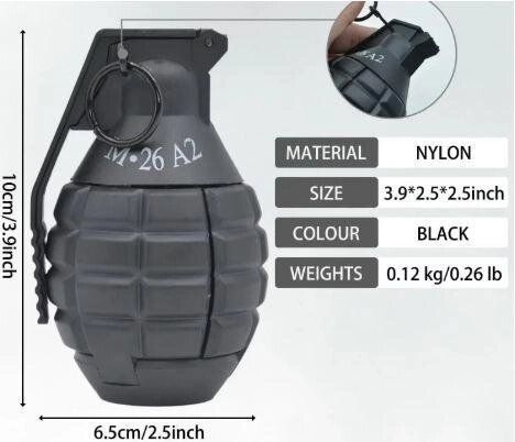 Игрушечная граната M26A2 на орбизах (гелевых/водяных шариках) 1793821339 фото
