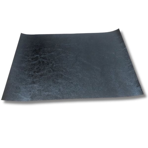 Кожзаменитель самоклеящийся (винилискожа) черный с блеском СК Vinylpex CZ-30 20х30см 1791700363 фото