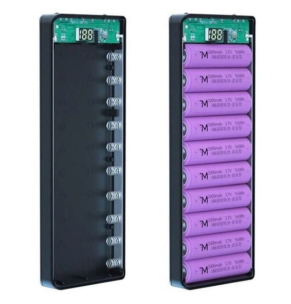 Корпус до повербанка DIY із контролером (Power Bank Case) на 10 акумуляторів типу 18650 1503450237 фото