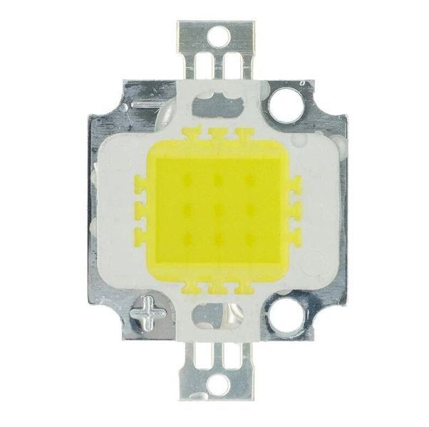 Світлодіод LED 10W 12V Білий денний 6000K + термопаста і резистор (для авто, акваріум, прожектор) 1736950226 фото