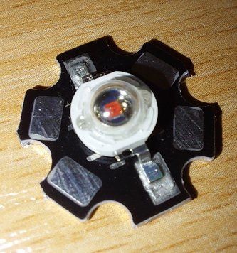 Надяскравий світлодіод на підкладці led 1w 3.2-3.6v жовтий 1602052909 фото