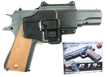 Пістолет Galaxy металевий G. 13+ (кольт 1911) з кобурою 1563140573 фото