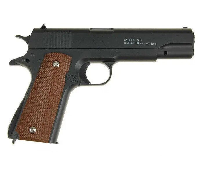 Пистолет Galaxy металлический G. 13+ ( кольт 1911) с кобурой 1563140573 фото