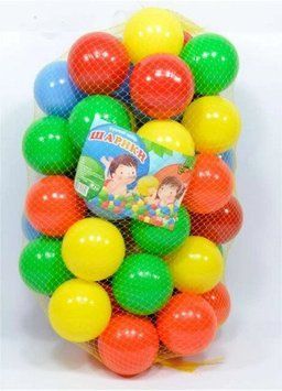 Шарики мягкие для сухих бассейнов "M-TOYS" 80мм, 50шт. 1354534483 фото