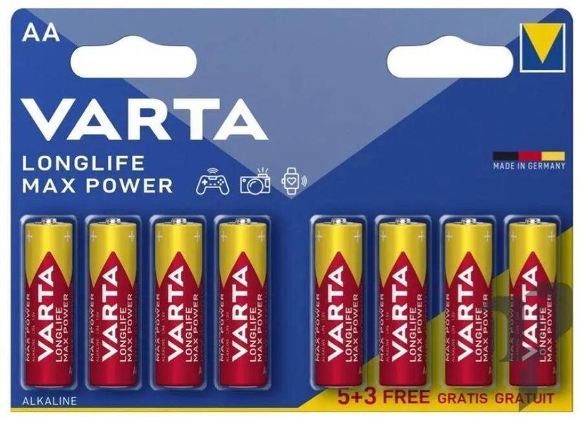 Батарейка Varta Longlife Max Power AA/LR6 (1 шт.) 1563843611 фото