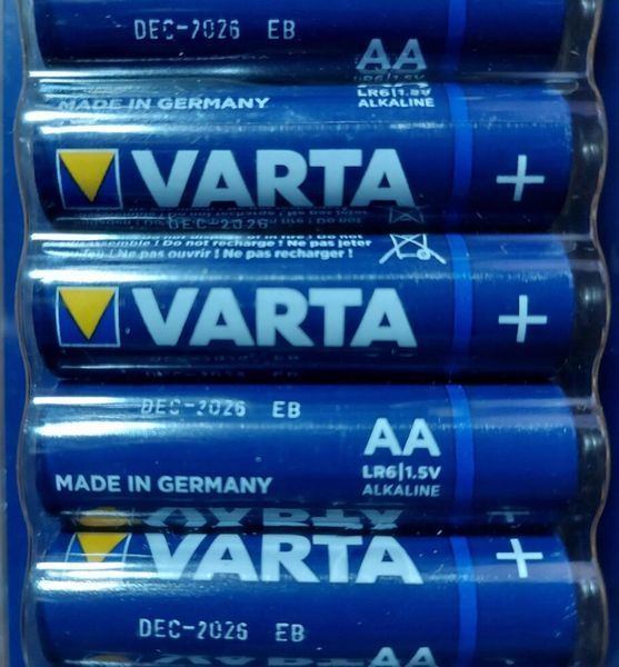 Батарейка щелочная (Alkaline) Varta AA LR6 (1шт.) 1472391739 фото