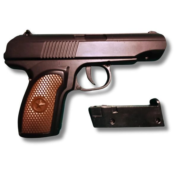 Пистолет страйкбольный игрушечный металлический C28А 1768365706 фото