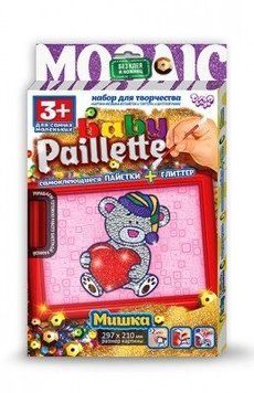 BABY пайетки Мишка Данко Тойс (PG-01-01) 1354532923 фото