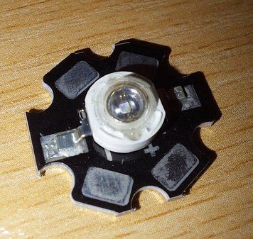 Надяскравий світлодіод на підкладці led 1w 3.2-3.6v синій 1602052929 фото