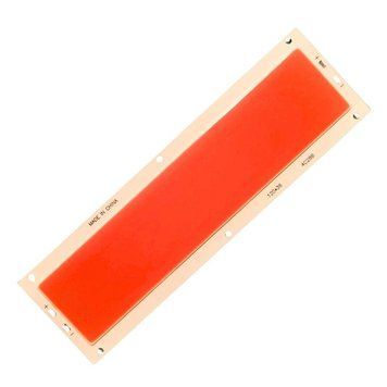 Сверхяркая светодиодная COB панель 120х36мм 12-16w 12v красный 610-630 нм 1686978988 фото