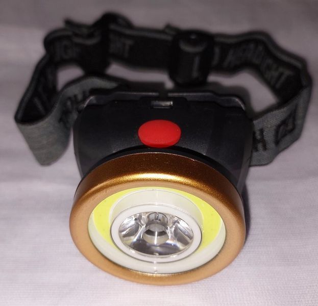 Ліхтарик налобний LED+COB 0507 на 3 батарейках ААА 1475492040 фото