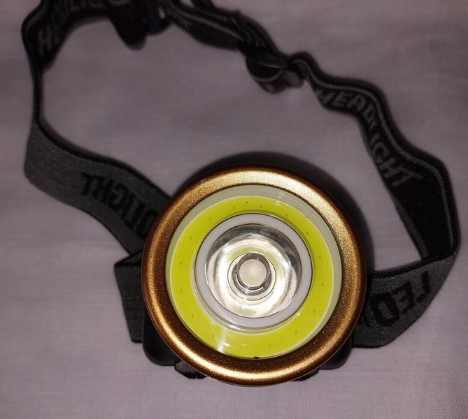 Ліхтарик налобний LED+COB 0507 на 3 батарейках ААА 1475492040 фото