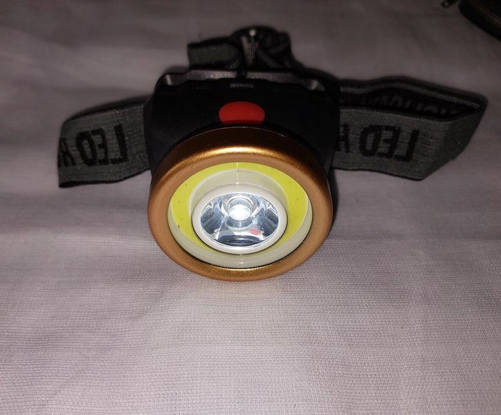 Ліхтарик налобний LED+COB 0507 на 3 батарейках ААА 1475492040 фото