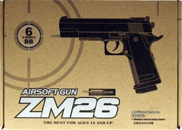 Дитяча іграшкова пістолет Cyma металевий ZM26 (Colt 1911 - A1) 1792141883 фото