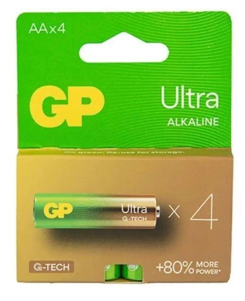 Батарейка GP AA (LR6) Ultra Alkaline G-Tech (1шт.) 1680091551 фото
