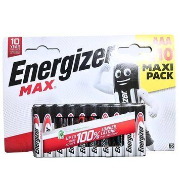 Батарейка Energizer MAX Alkaline AAA (10шт.) 1680350222 фото