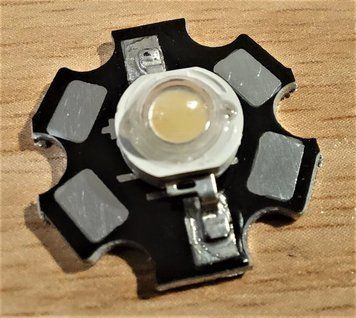 Фітосвітлодіод на підкладці led 1w 3.2-3.6v білий 4000K повний спектр 380-840nm 1551185326 фото