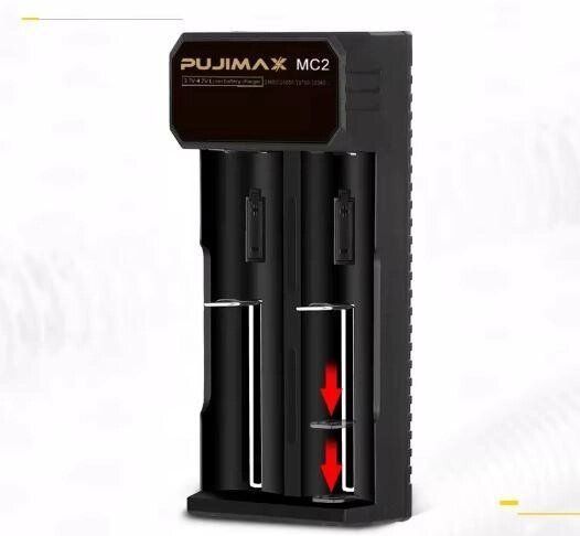 Зарядний пристрій із виходом USB для Li-ion акумуляторних батарей 2 слоти Pujimax 1770467029 фото