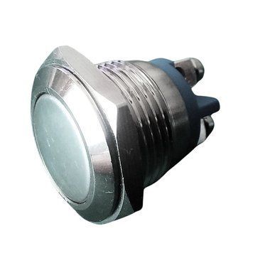 Кнопка круглая металл без фиксации 16х22 мм 1615837664 фото