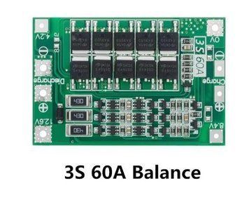 Балансировочная плата 3S 60A для Li‑ion аккумуляторов 1784410861 фото