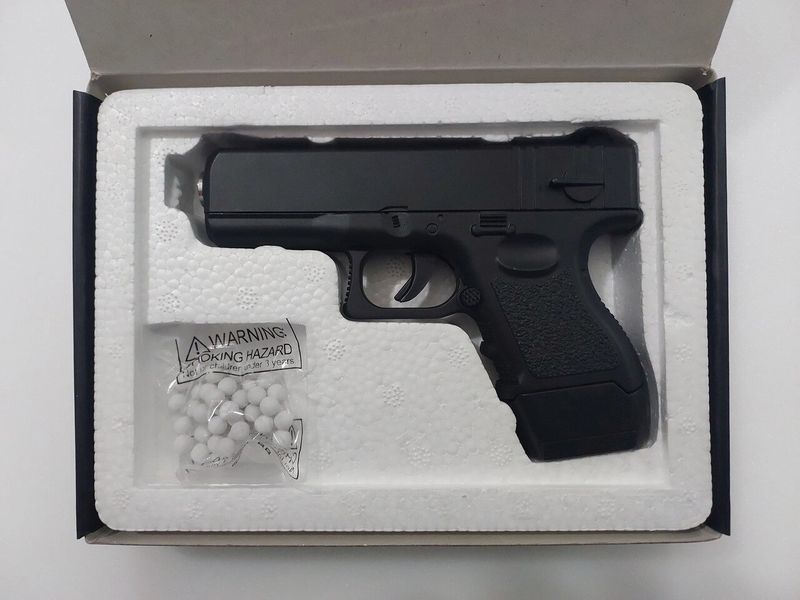Страйкбольний пістолет Galaxy металевий G. 16 ( glock 17 mini) 1720354253 фото