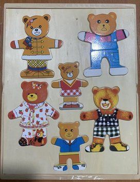 Розвиваюча іграшка Одягни родину ведмедиків (B 24474) 1354538671 фото