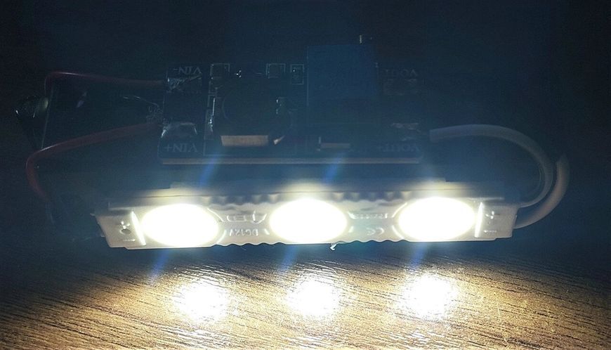 Світлодіодний модуль DC12V 3x2835 1,5W яскравий білий 1492382792 фото