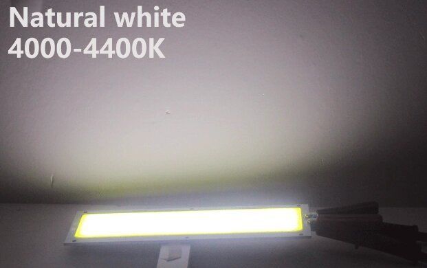 Надяскрава світлодіодна COB панель 120х36мм 12-16w 12v натуральний білий 4000-4400K 1619223091 фото