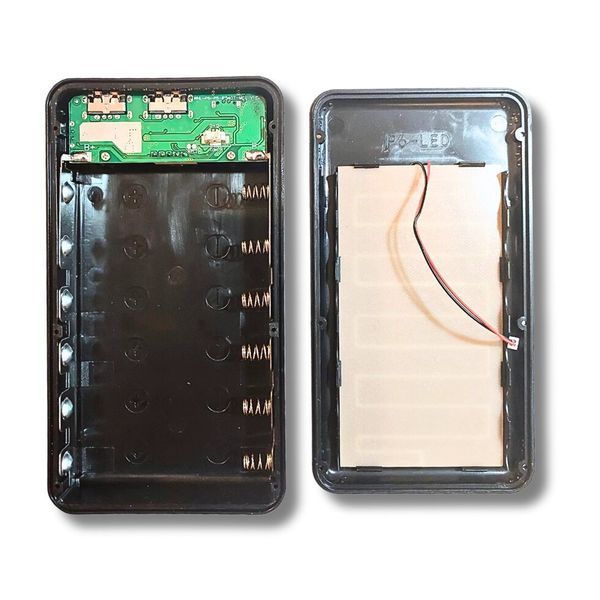 Корпус для павербанка 618650 з LED-ліхтарем і дисплеєм, USB/Type-C, без пайки 1751957518 фото