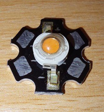 Фітосвітлодіод на підкладці led 1w 3.2-3.6v рожевий повний спектр 400-800nm 1551185366 фото