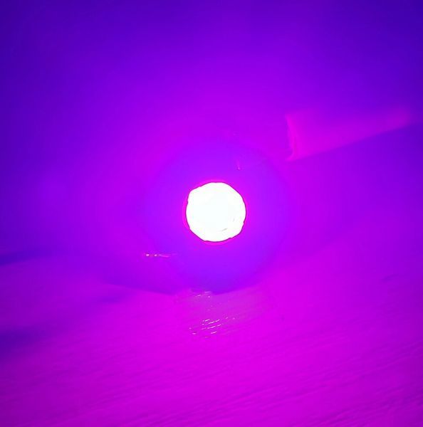 Фітосвітлодіод на підкладці led 1w 3.2-3.6v рожевий повний спектр 400-800nm 1551185366 фото