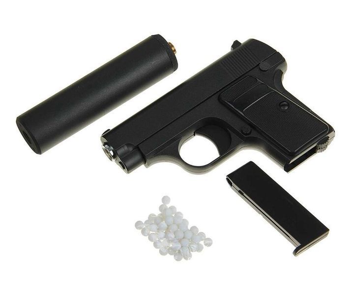 Пистолет Galaxy G9A (Browning mini) с глушителем 1720894351 фото