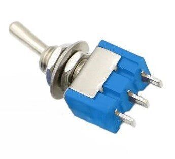 Переключатель тумблер трехконтактный SPDT 3P ON-OFF-ON 3A 220V 1735198674 фото