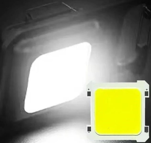 Яскрава світлодіодна міні панель COB 33х33мм 3w 3,7-5v холодний білий 6000K 1779714404 фото